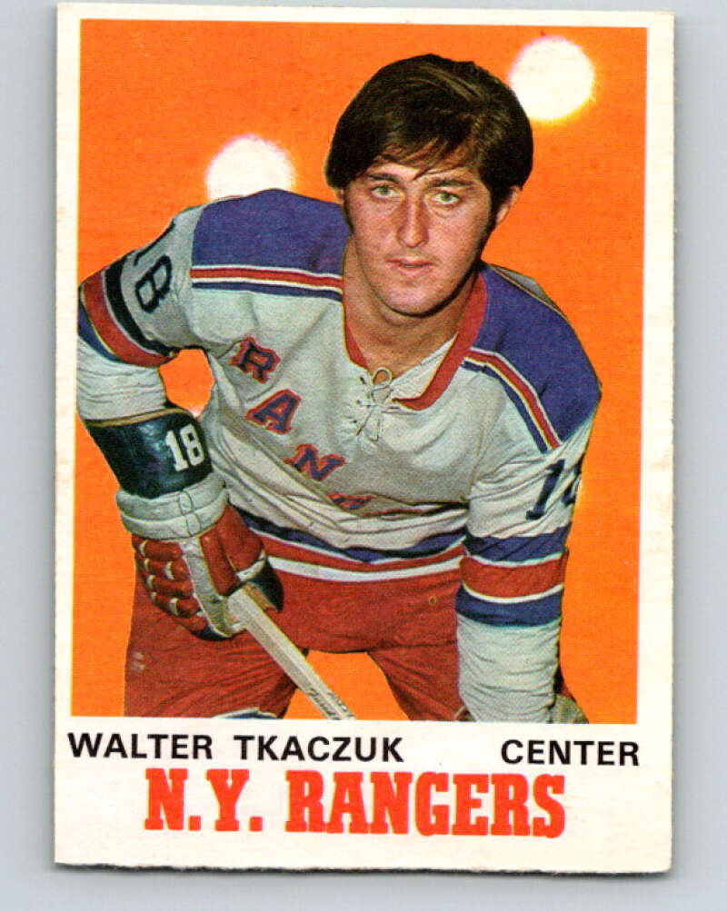 1970-71 O-Pee-Chee #180 Walt Tkaczuk  New York Rangers  V2869