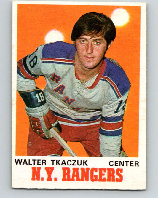 1970-71 O-Pee-Chee #180 Walt Tkaczuk  New York Rangers  V2869