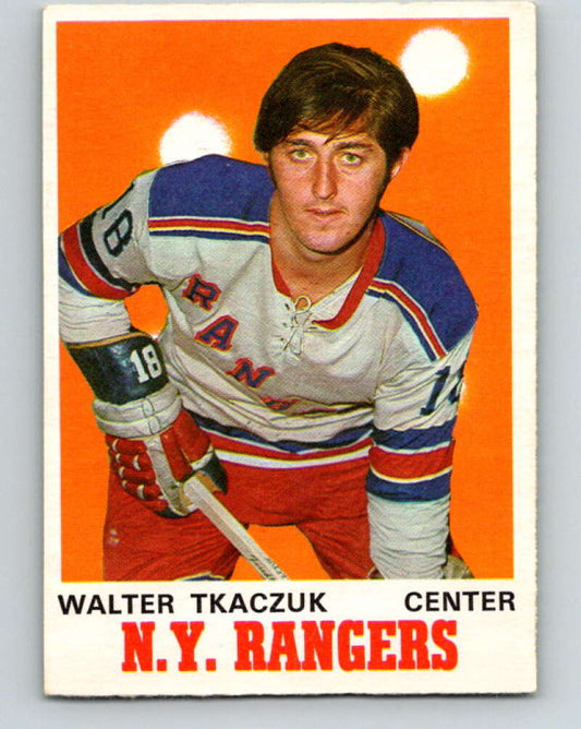 1970-71 O-Pee-Chee #180 Walt Tkaczuk  New York Rangers  V2870