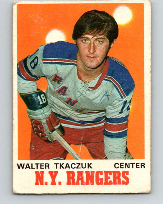 1970-71 O-Pee-Chee #180 Walt Tkaczuk  New York Rangers  V2872