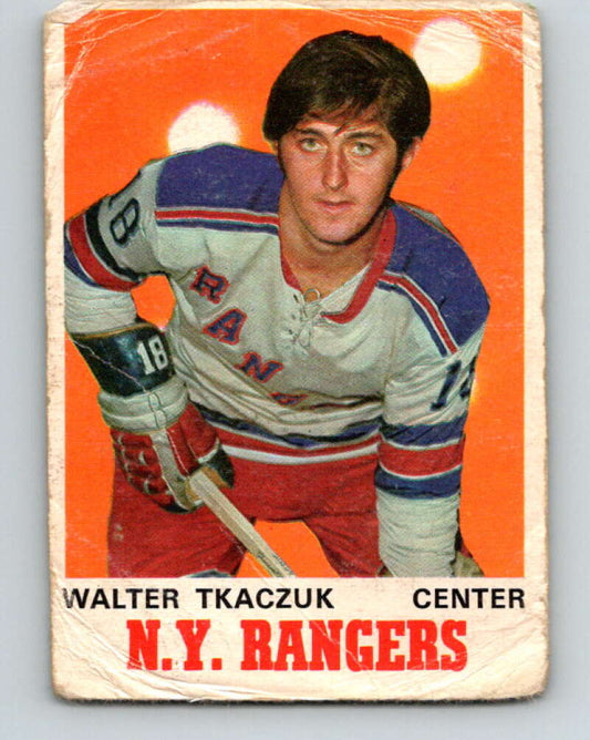 1970-71 O-Pee-Chee #180 Walt Tkaczuk  New York Rangers  V2873