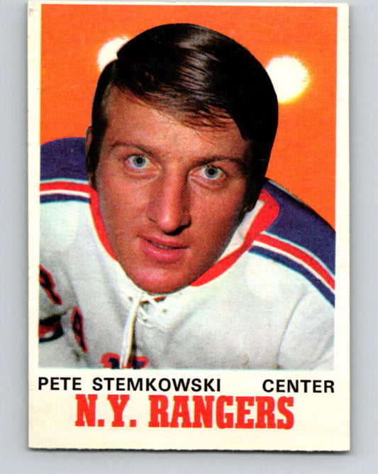 1970-71 O-Pee-Chee #182 Pete Stemkowski  New York Rangers  V2886
