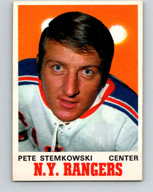 1970-71 O-Pee-Chee #182 Pete Stemkowski  New York Rangers  V2887