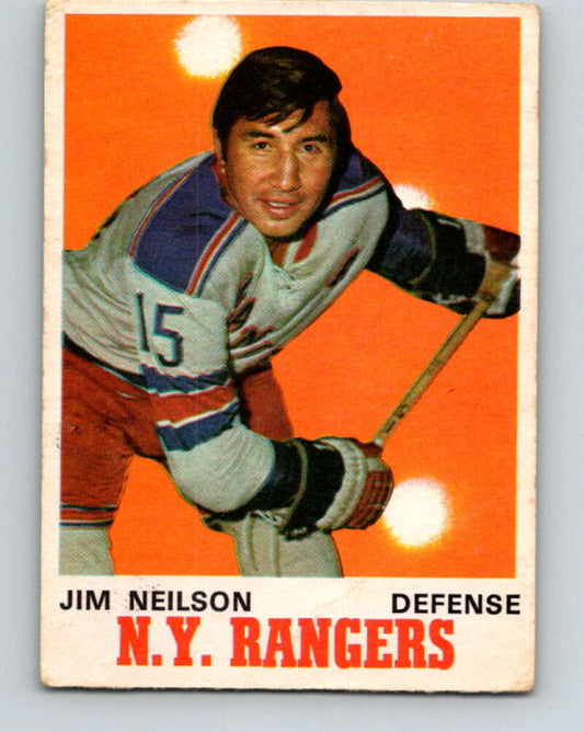 1970-71 O-Pee-Chee #185 Jim Neilson  New York Rangers  V2898