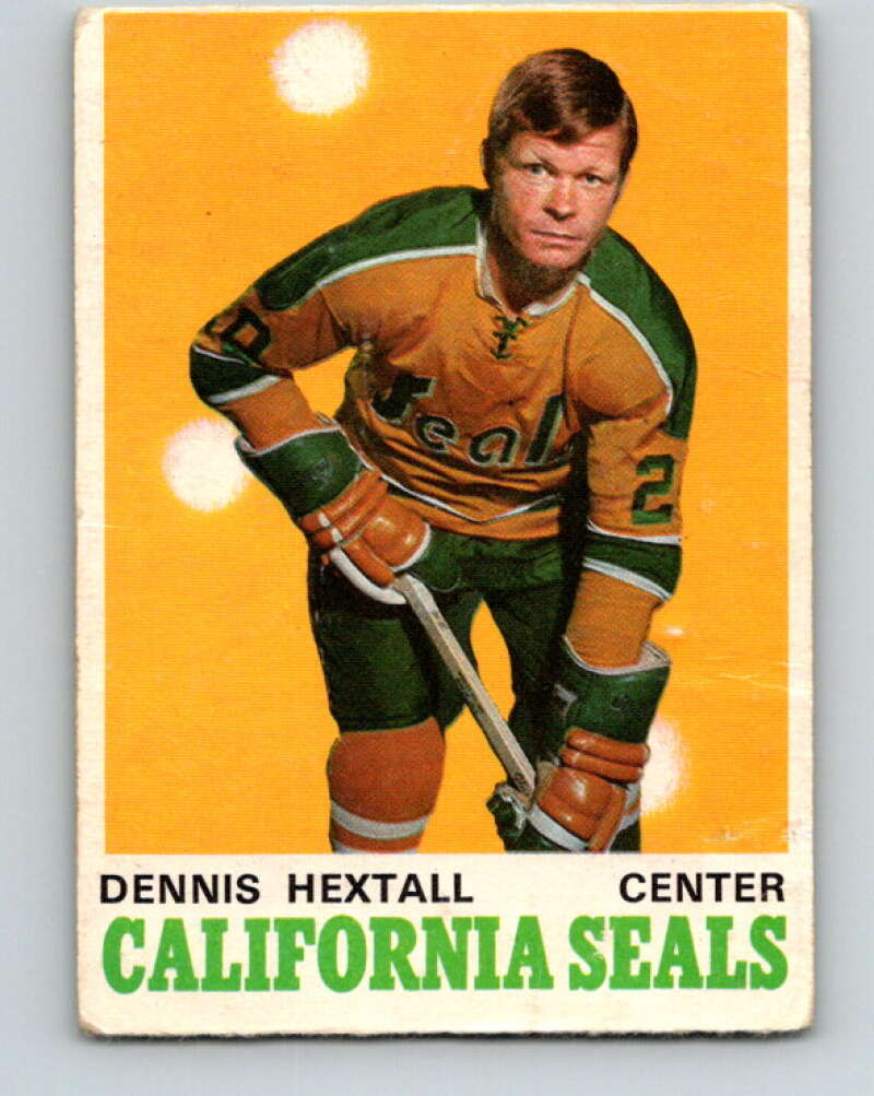 1970-71 O-Pee-Chee #186 Dennis Hextall  California Golden Seals  V2903