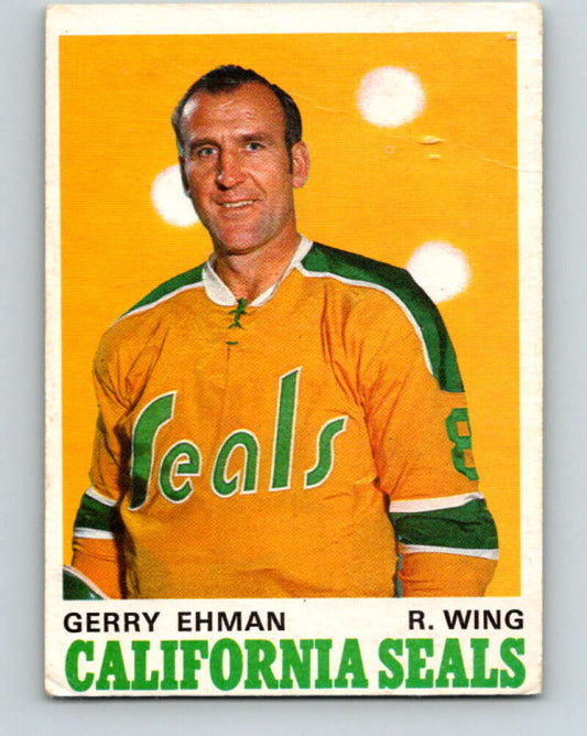 1970-71 O-Pee-Chee #187 Gerry Ehman  California Golden Seals  V2907