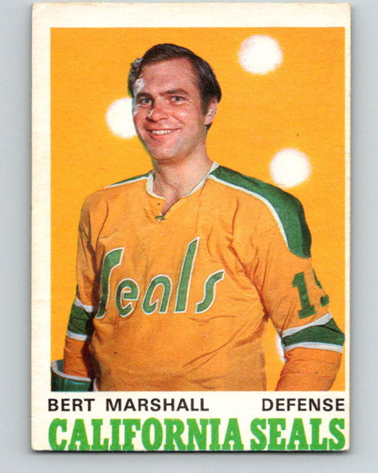 1970-71 O-Pee-Chee #188 Bert Marshall  California Golden Seals  V2910
