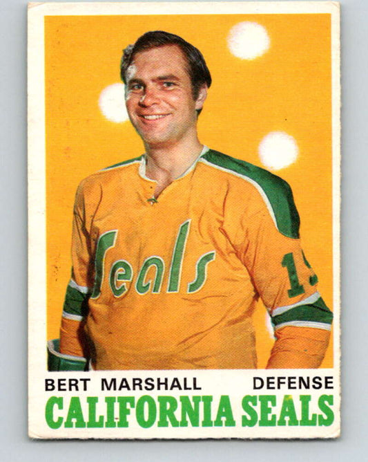 1970-71 O-Pee-Chee #188 Bert Marshall  California Golden Seals  V2911