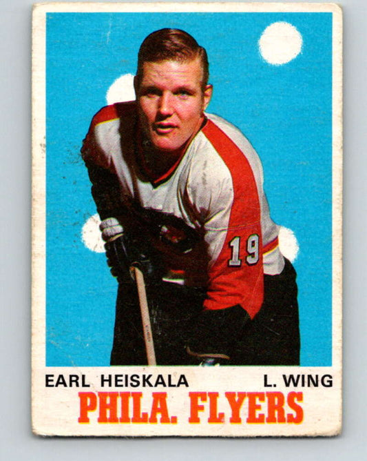 1970-71 O-Pee-Chee #193 Earl Heiskala  Philadelphia Flyers  V2921