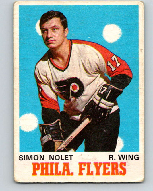 1970-71 O-Pee-Chee #194 Simon Nolet  Philadelphia Flyers  V2924