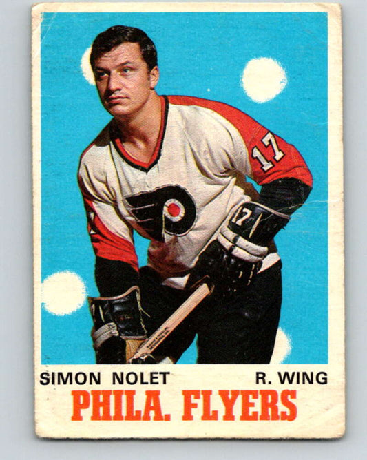 1970-71 O-Pee-Chee #194 Simon Nolet  Philadelphia Flyers  V2925