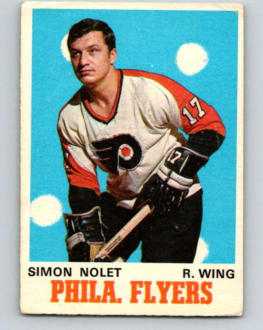 1970-71 O-Pee-Chee #194 Simon Nolet  Philadelphia Flyers  V2926