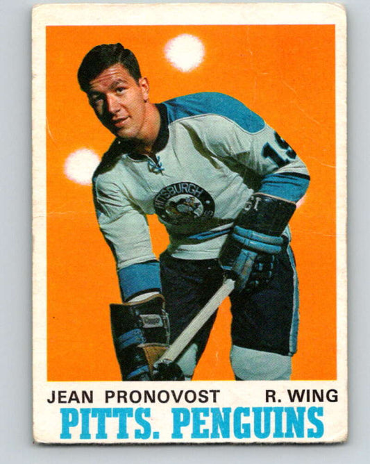 1970-71 O-Pee-Chee #202 Jean Pronovost  Pittsburgh Penguins  V2942