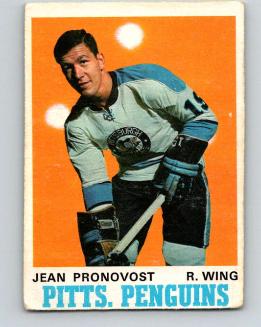 1970-71 O-Pee-Chee #202 Jean Pronovost  Pittsburgh Penguins  V2944
