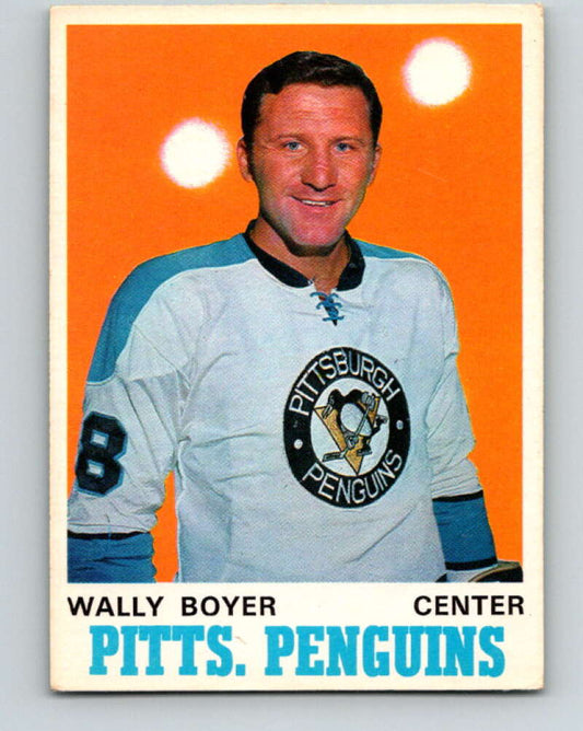 1970-71 O-Pee-Chee #203 Wally Boyer  Pittsburgh Penguins  V2945