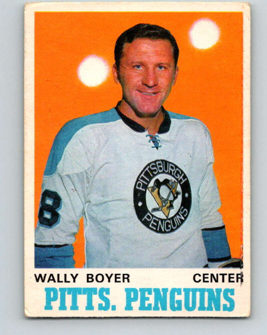 1970-71 O-Pee-Chee #203 Wally Boyer  Pittsburgh Penguins  V2946