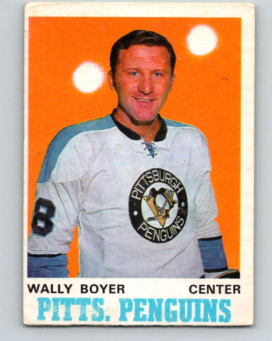 1970-71 O-Pee-Chee #203 Wally Boyer  Pittsburgh Penguins  V2947