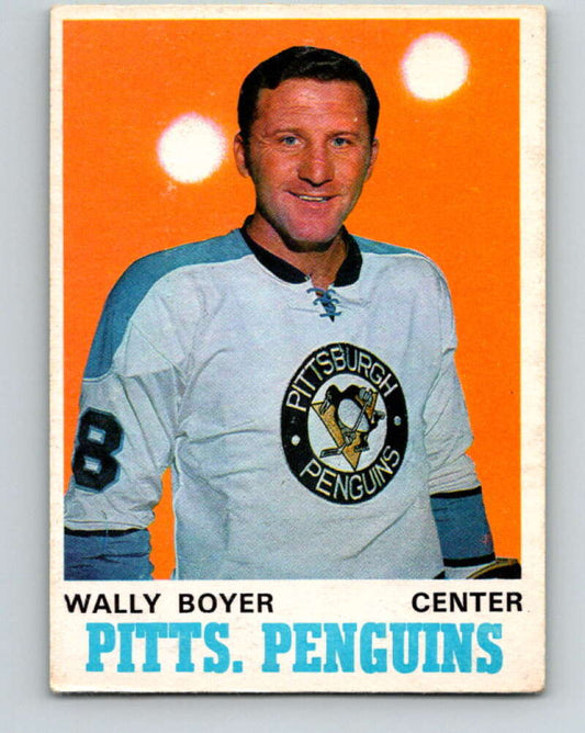 1970-71 O-Pee-Chee #203 Wally Boyer  Pittsburgh Penguins  V2948