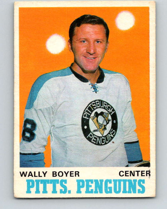 1970-71 O-Pee-Chee #203 Wally Boyer  Pittsburgh Penguins  V2949
