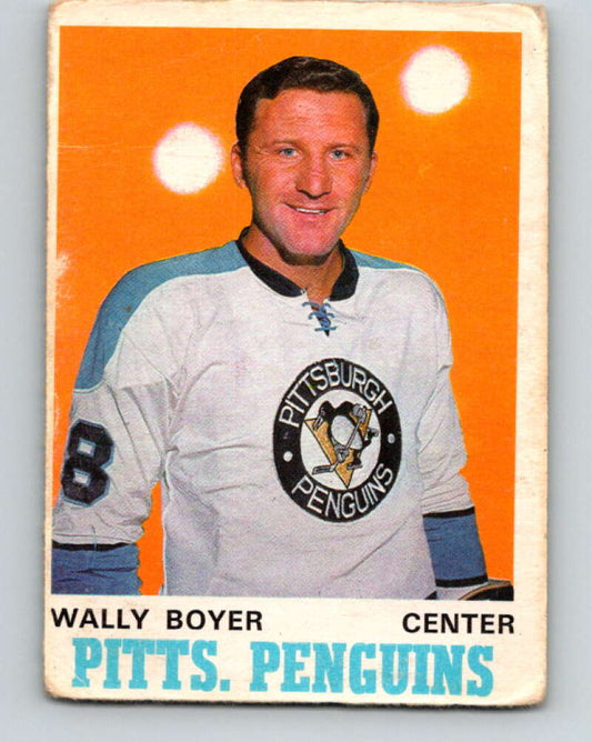 1970-71 O-Pee-Chee #203 Wally Boyer  Pittsburgh Penguins  V2950
