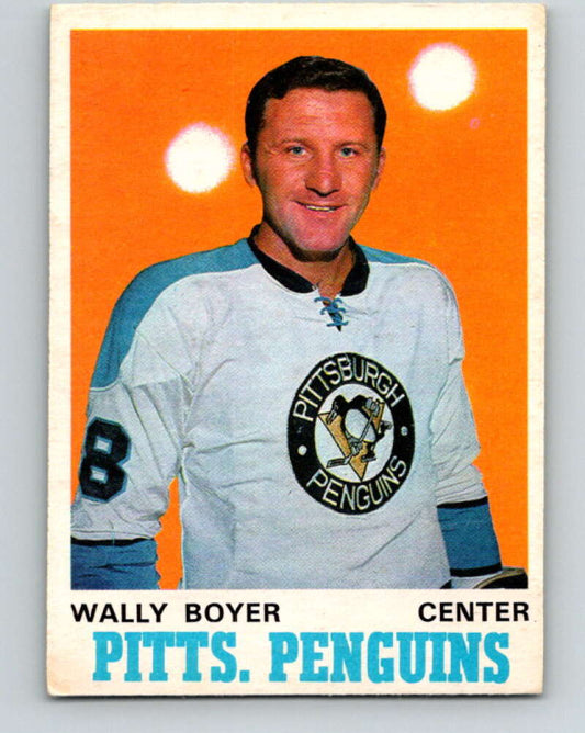 1970-71 O-Pee-Chee #203 Wally Boyer  Pittsburgh Penguins  V2951