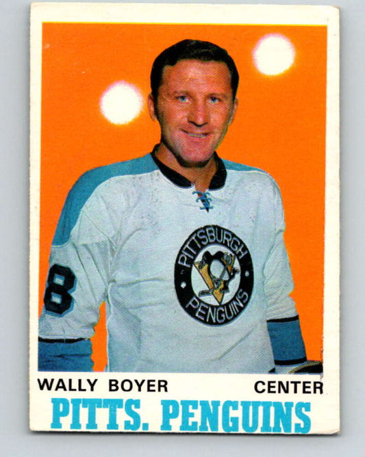 1970-71 O-Pee-Chee #203 Wally Boyer  Pittsburgh Penguins  V2952