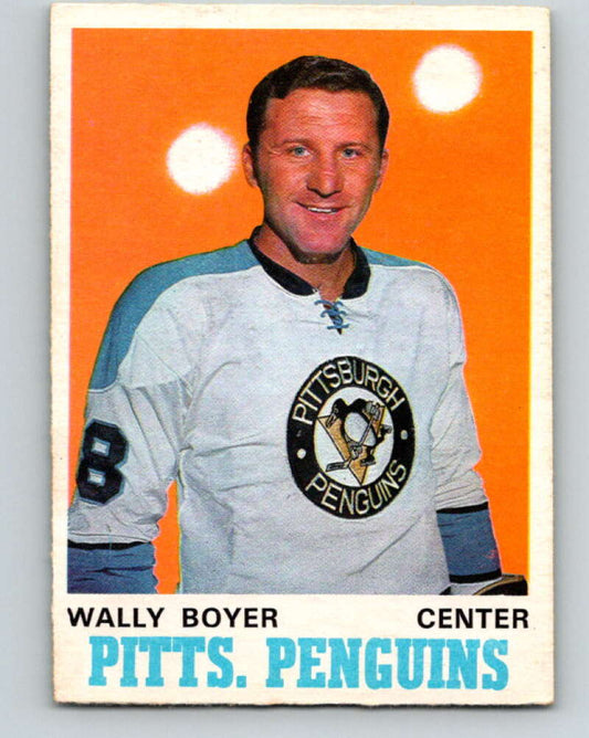 1970-71 O-Pee-Chee #203 Wally Boyer  Pittsburgh Penguins  V2953