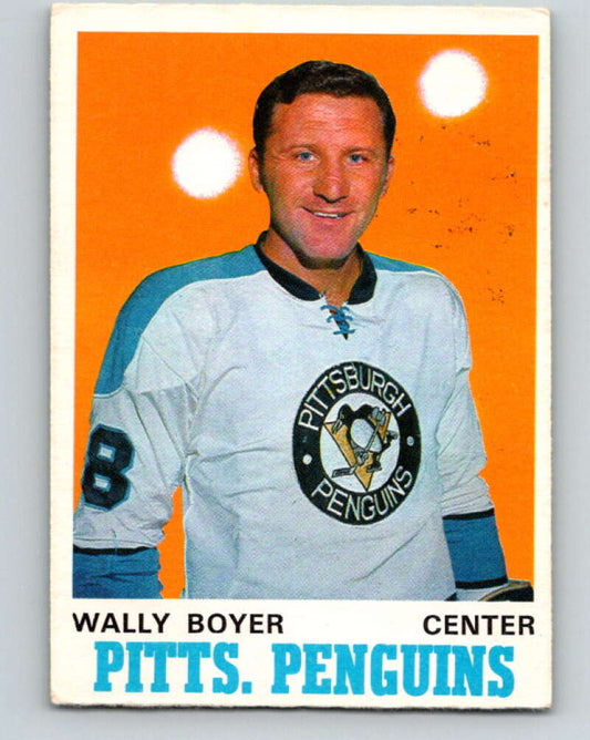 1970-71 O-Pee-Chee #203 Wally Boyer  Pittsburgh Penguins  V2956