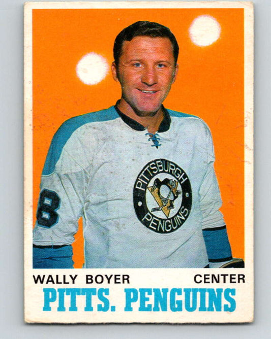 1970-71 O-Pee-Chee #203 Wally Boyer  Pittsburgh Penguins  V2957