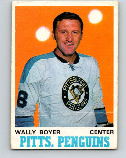 1970-71 O-Pee-Chee #203 Wally Boyer  Pittsburgh Penguins  V2958