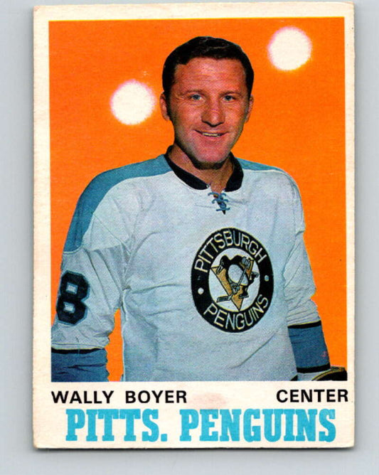1970-71 O-Pee-Chee #203 Wally Boyer  Pittsburgh Penguins  V2959