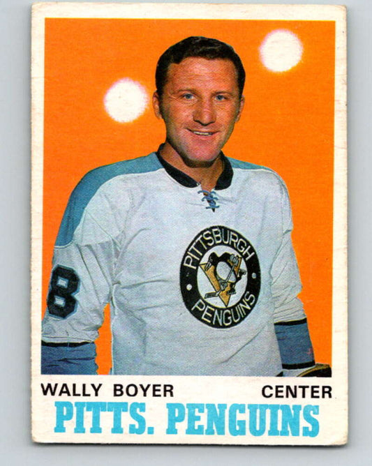 1970-71 O-Pee-Chee #203 Wally Boyer  Pittsburgh Penguins  V2960