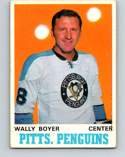 1970-71 O-Pee-Chee #203 Wally Boyer  Pittsburgh Penguins  V2961