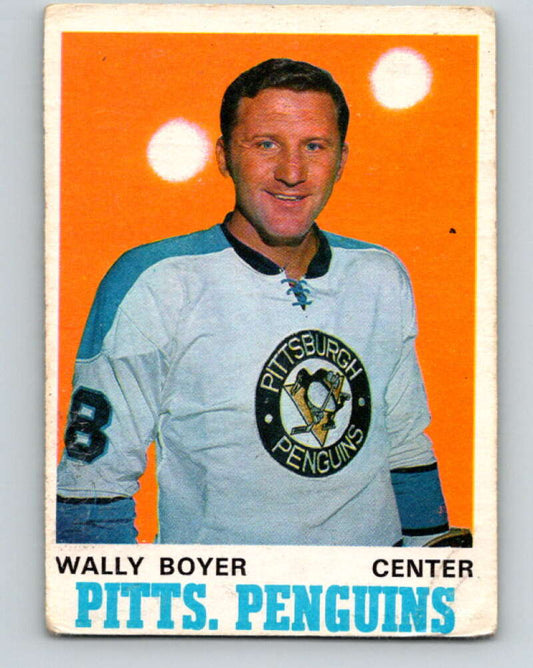 1970-71 O-Pee-Chee #203 Wally Boyer  Pittsburgh Penguins  V2962