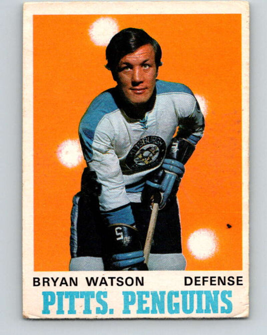 1970-71 O-Pee-Chee #204 Bryan Watson  Pittsburgh Penguins  V2966