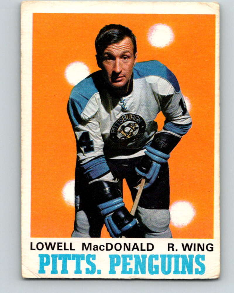 1970-71 O-Pee-Chee #206 Lowell MacDonald  Pittsburgh Penguins  V2971