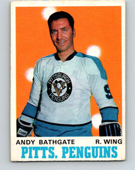 1970-71 O-Pee-Chee #207 Andy Bathgate  Pittsburgh Penguins  V2975