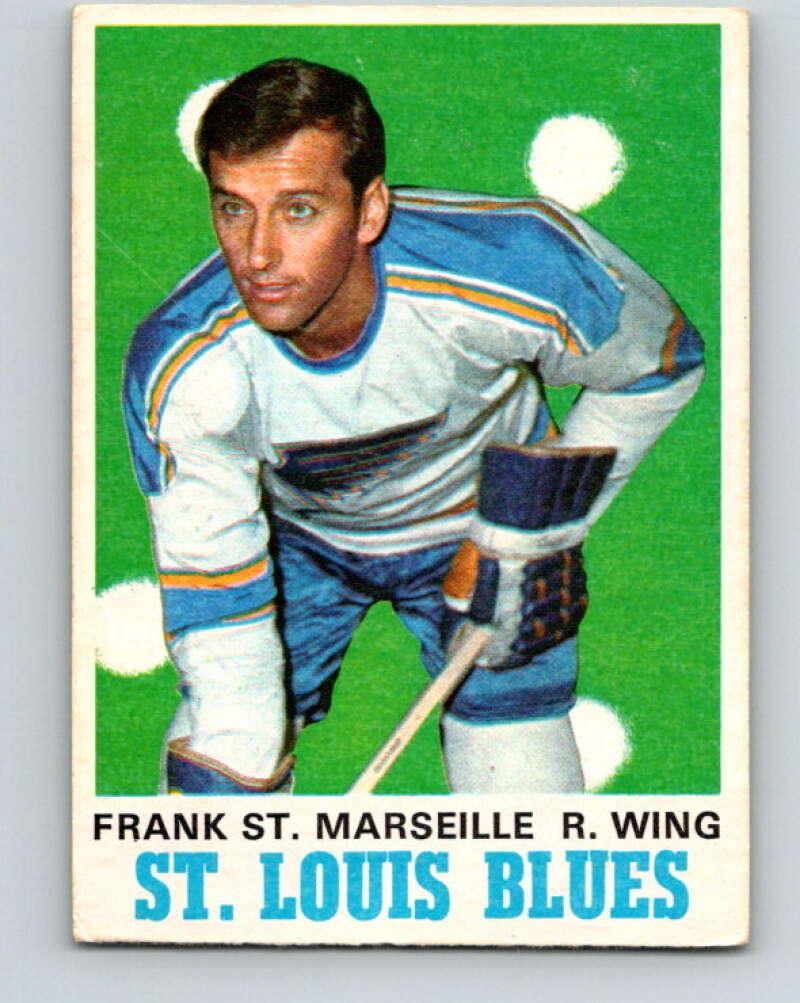 1970-71 O-Pee-Chee #214 Frank St. Marseille  St. Louis Blues  V3001