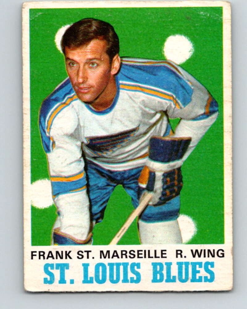 1970-71 O-Pee-Chee #214 Frank St. Marseille  St. Louis Blues  V3002