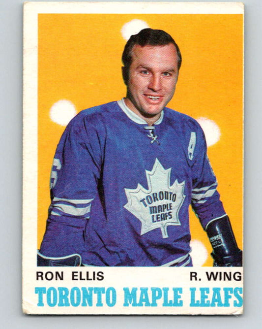 1970-71 O-Pee-Chee #221 Ron Ellis  Toronto Maple Leafs  V3019