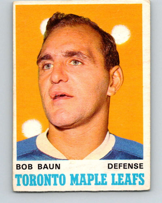 1970-71 O-Pee-Chee #223 Bob Baun  Toronto Maple Leafs  V3027
