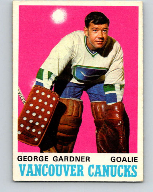 1970-71 O-Pee-Chee #224 George Gardner  RC Rookie Vancouver Canucks  V3030