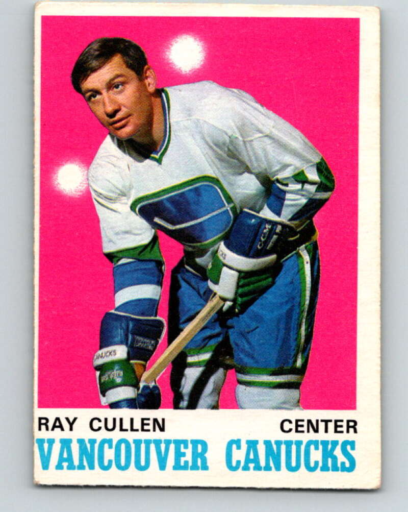 1970-71 O-Pee-Chee #228 Ray Cullen  Vancouver Canucks  V3036