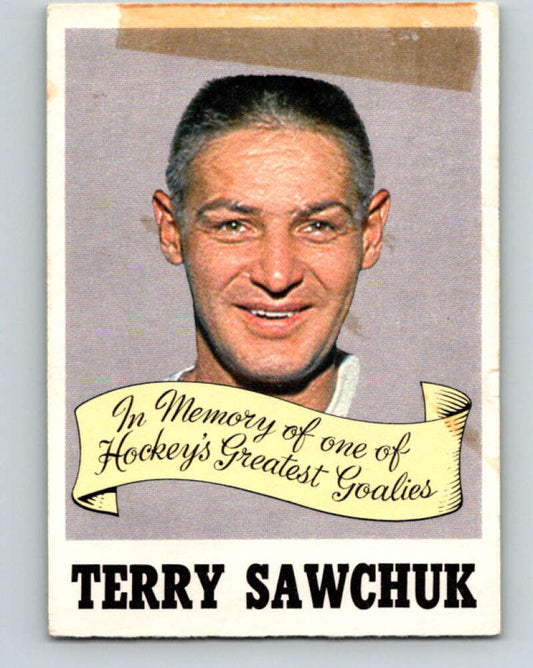 1970-71 O-Pee-Chee #231 Terry Sawchuk  Detroit Red Wings  V3043