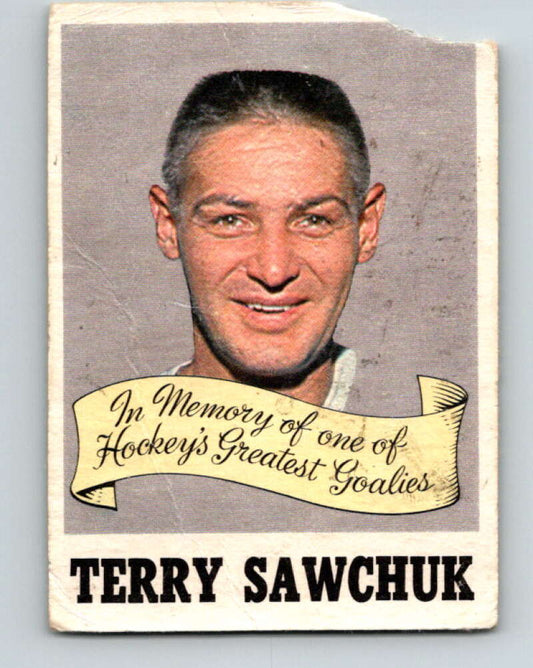 1970-71 O-Pee-Chee #231 Terry Sawchuk  Detroit Red Wings  V3044