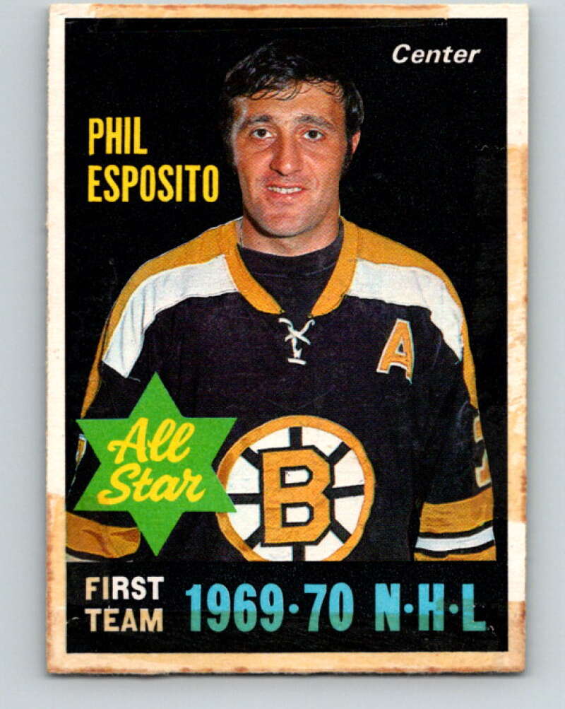 1970-71 O-Pee-Chee #237 Phil Esposito AS  Boston Bruins  V3063