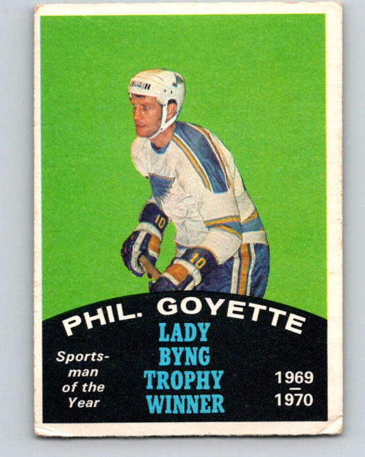 1970-71 O-Pee-Chee #251 Phil Goyette Lady Byng  V3100