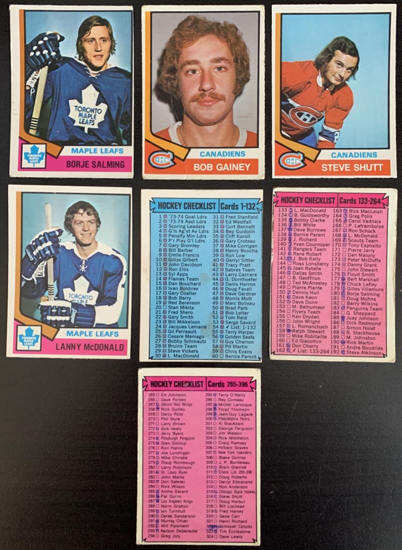 1974-75 O-Pee-Chee NHL Hockey Complete Set 1-396 Cherry, Bowman *0168