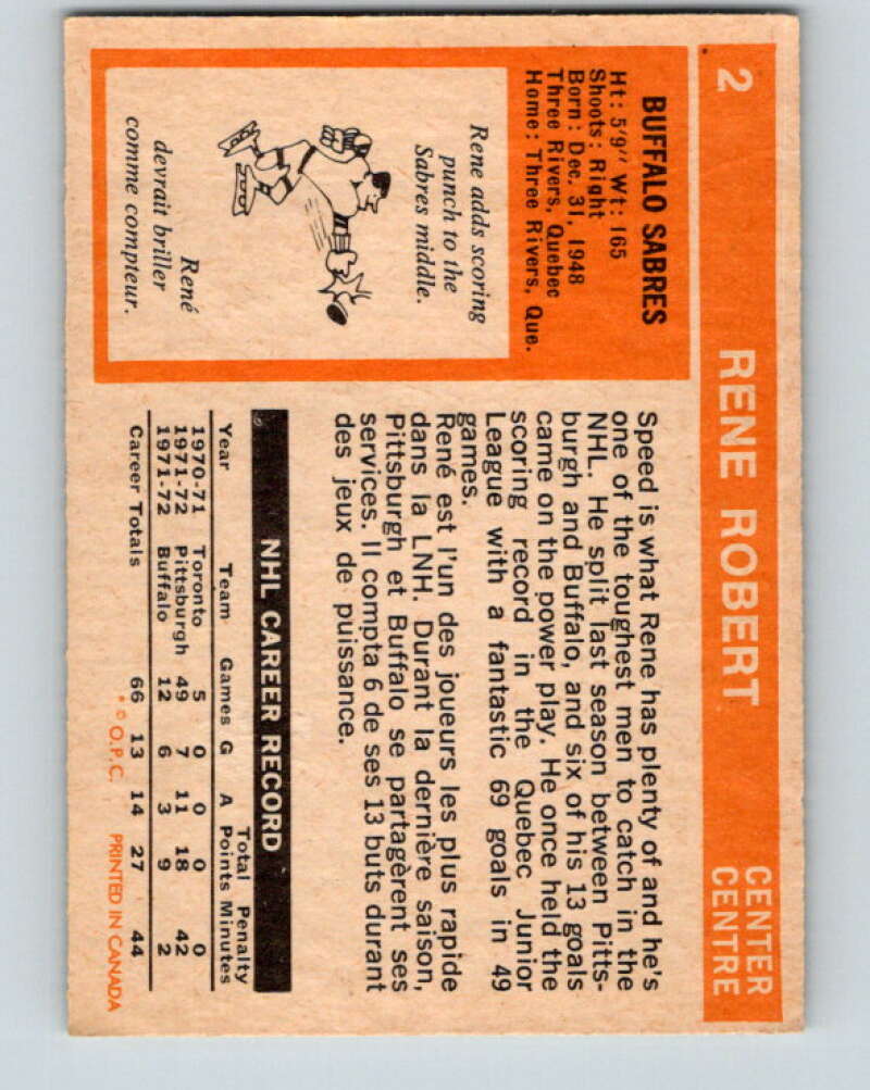 1972-73 O-Pee-Chee #3 Gary Croteau  California Golden Seals  V3152