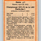 1972-73 O-Pee-Chee #7 Playoff Game 1  Boston Bruins/New York Rangers  V3182